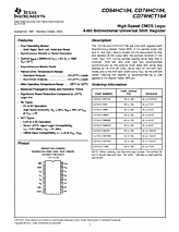 DataSheet CD74HC194 pdf